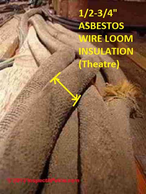 is old fabric sheathed non metallic cable asbestos|asbestos electrical insulation.